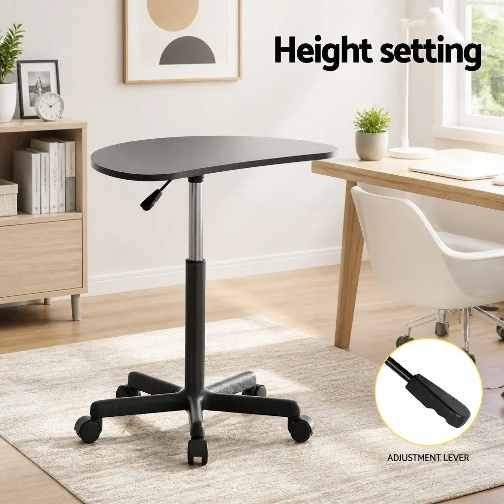 Laptop Desk Portable Height Adjustable 60cm Black