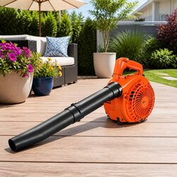 Petrol Leaf Blower Vacuum 2-in-1 Garden Vac Mulcher 25.4cc 7000RPM Outdoor Power