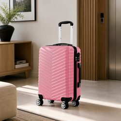 20 Inch Carry On Luggage Suitcase Travel Cabin Bag with Wheels Aluminium Handle