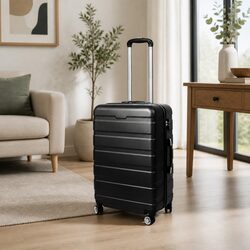 24 Inch Luggage Suitcase Hardshell Trolley Case Carry-On Travel Bag Black