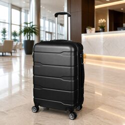 24 Inch Expandable Hard Shell Roller Suitcase with Wheels Carry Handle Lock