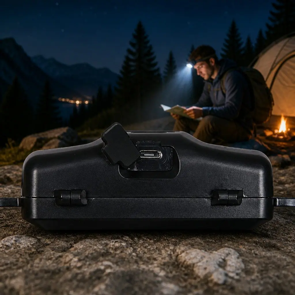 LED Headlamp Flashlight 140 Lumens Headlight Rechargeable Outdoor Sports