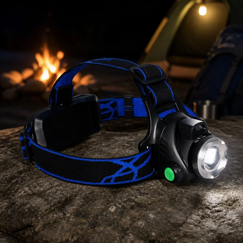 LED Headlamp Flashlight 140 Lumen Outdoor Headlight Torch Rechargeable Head Lamp