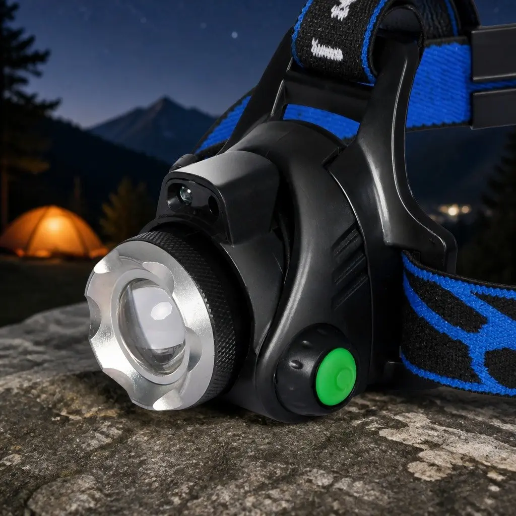 LED Headlamp Flashlight 140 Lumen Outdoor Headlight Torch Rechargeable Head Lamp