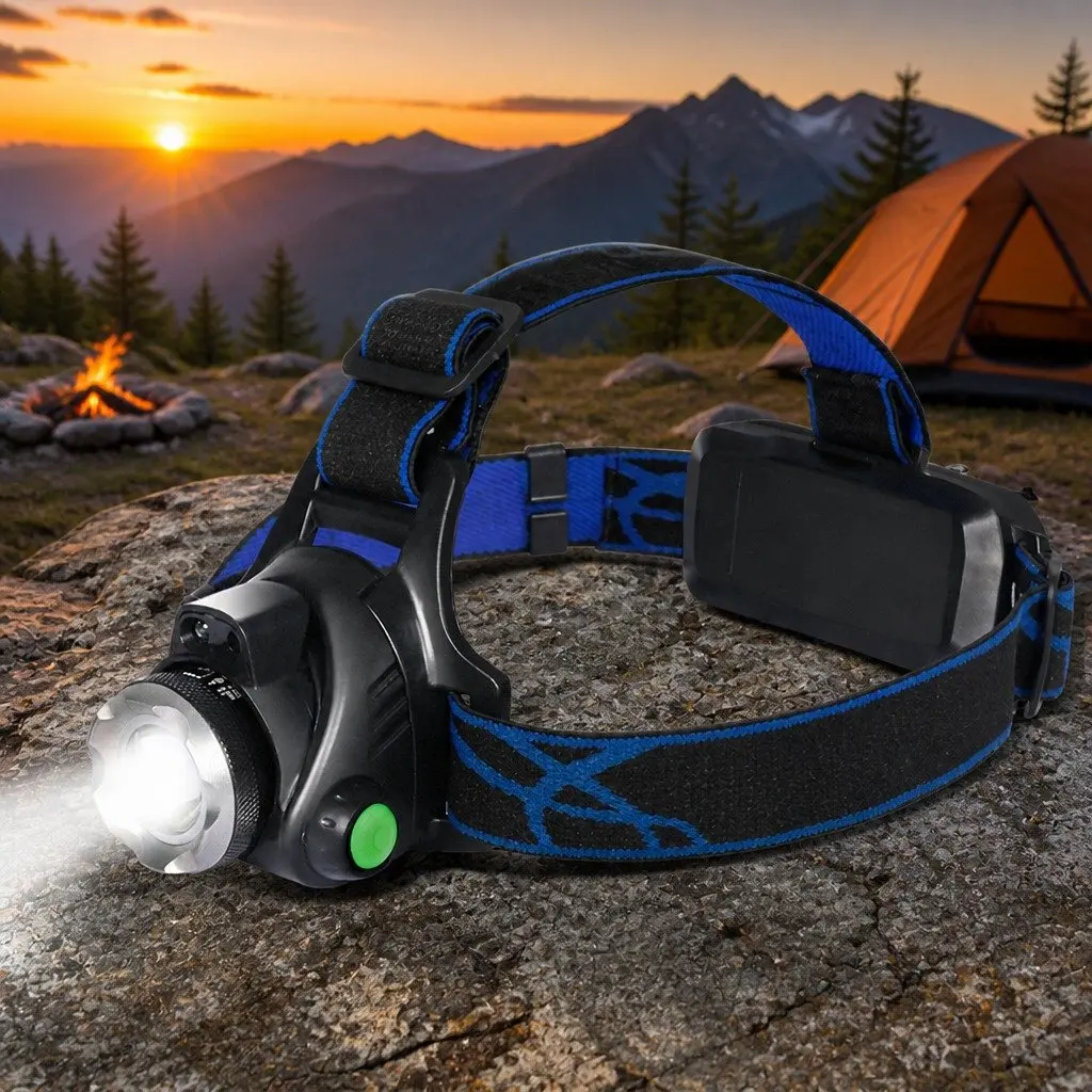 LED Headlamp Flashlight 140 Lumen Outdoor Headlight Torch Rechargeable Head Lamp