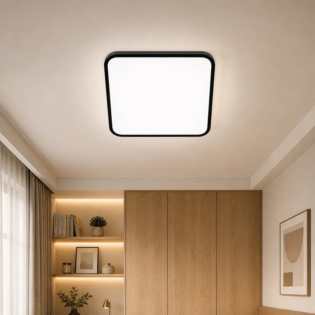 LED Ceiling Light 27W Ultra-Thin Flush Mount Panel Cold White 40cm Square