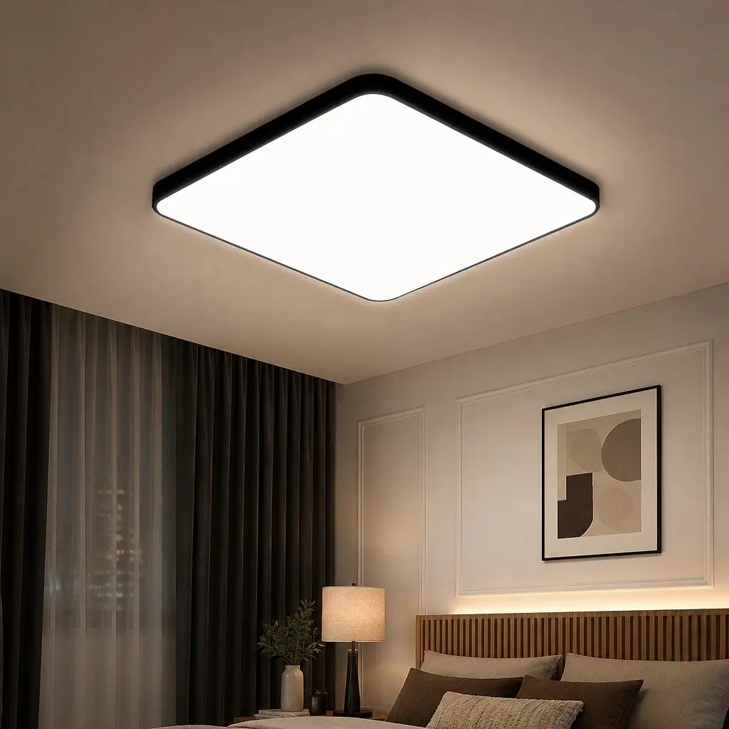 LED Ceiling Light 27W Ultra-Thin Flush Mount Panel Cold White 40cm Square
