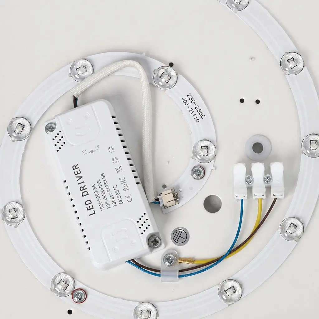 LED Ceiling Light 36W Ultra-Thin 5CM Round Flush Mount 3-Colour Switchable Warm Neutral Cold White
