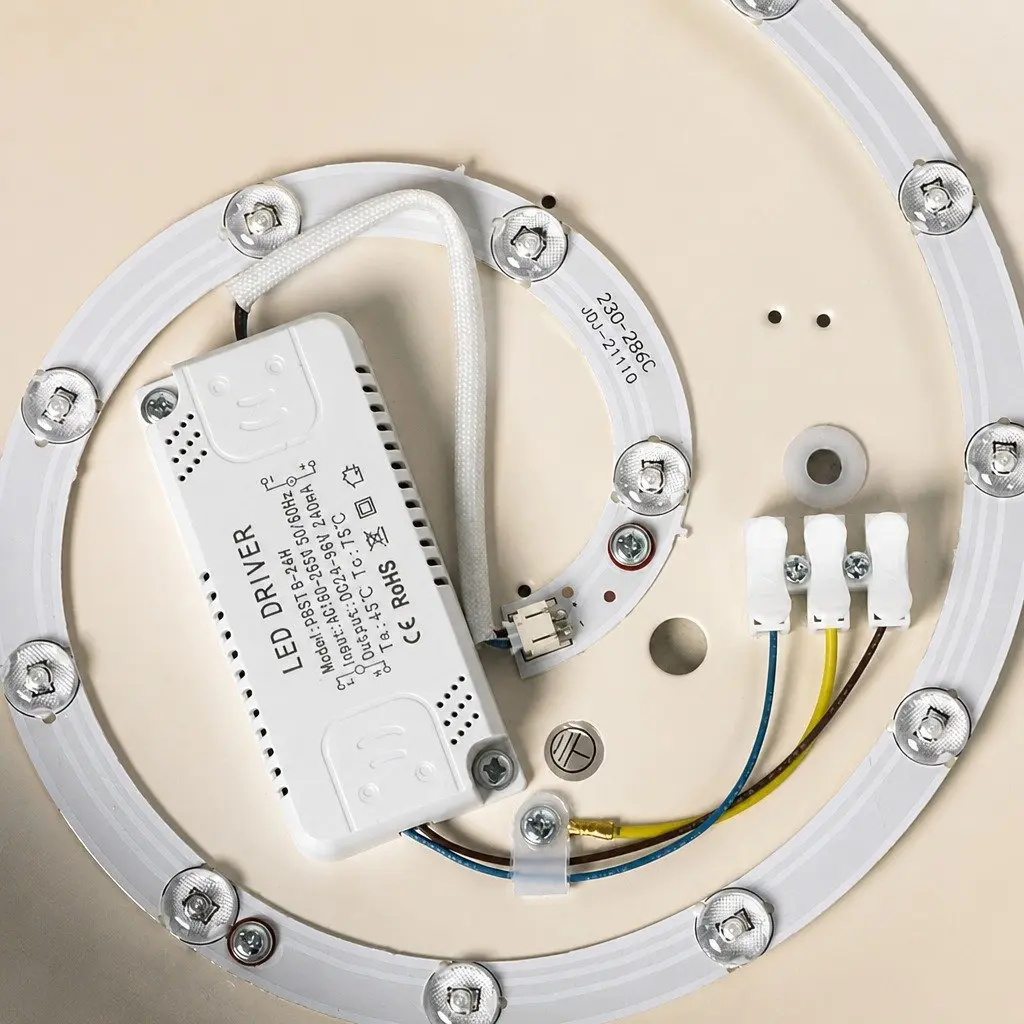 LED Ceiling Light 60W Switchable Colour Temperature Round Flush Mount White