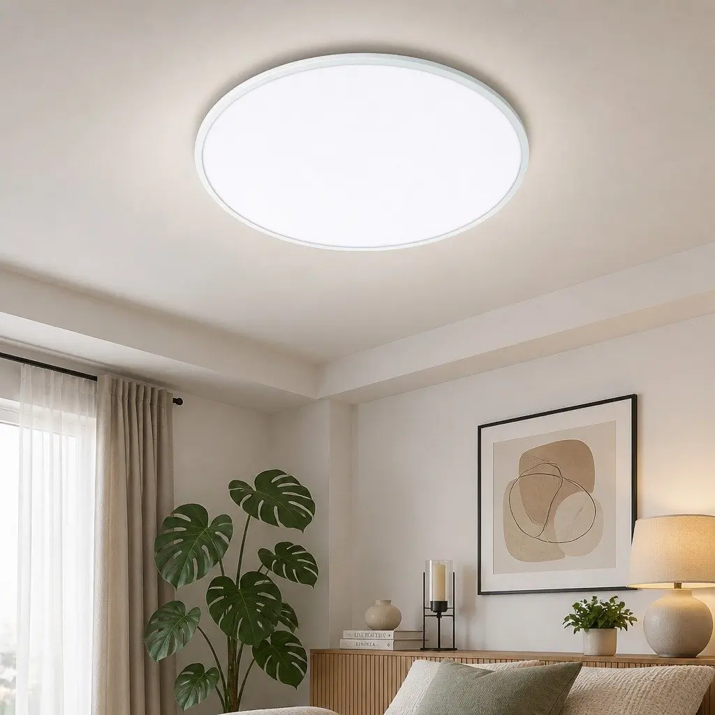 LED Ceiling Light 72W 3-Colour Temperature Warm Neutral Cold White Round Modern