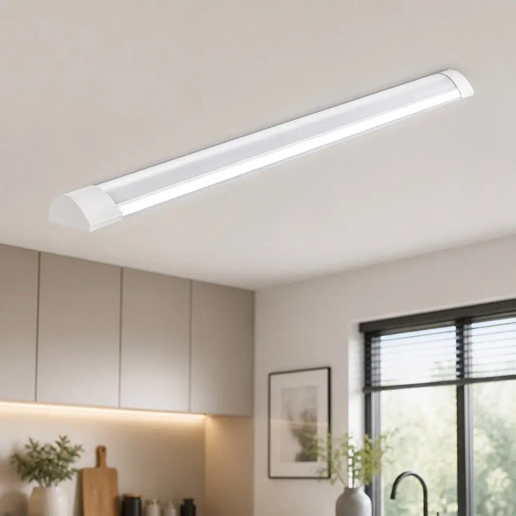 LED Slim Ceiling Batten 120CM 40W Cool White 4800lm Indoor Outdoor Lighting