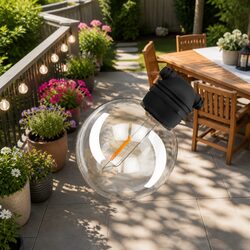 17m Solar Festoon String Lights Outdoor LED Wedding Christmas Party Decoration