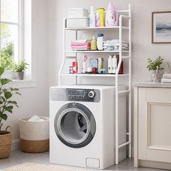 3-Tier Over Washing Machine Storage Rack Laundry Room Kitchen Organizer Shelf