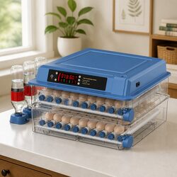 128 Egg Incubator Automatic Turning LED Display Humidity Temperature Control