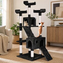 Cat Tree Tower 180cm Multi-Level Indoor Cats Climbing Scratching Posts Condos