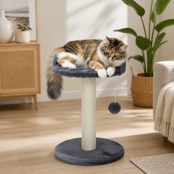 Cat Tree Tower Indoor Cats Plush Perch Sisal Scratching Post Hanging Toy Kittens