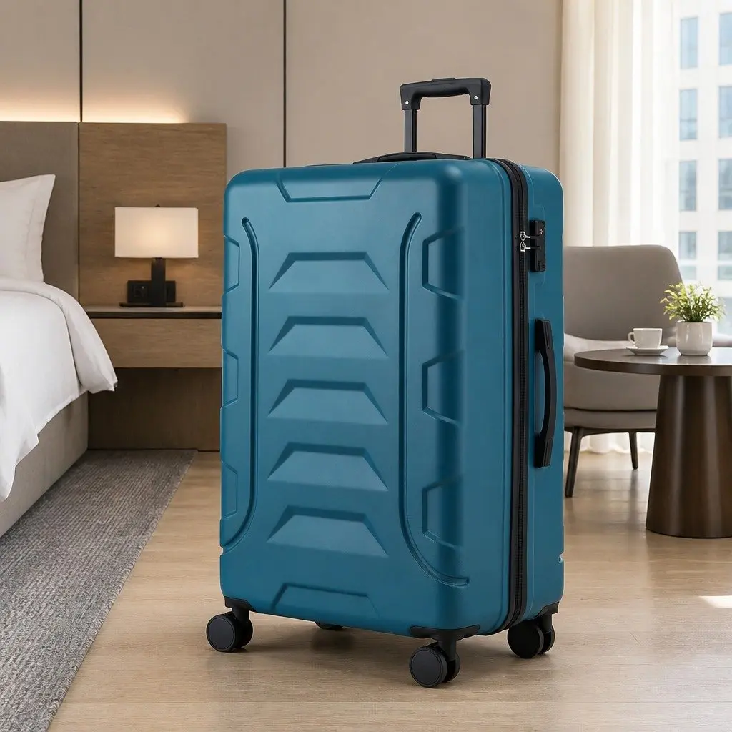 Luggage Suitcase Hard Case Lightweight 28" Teal Trolley with TSA Lock