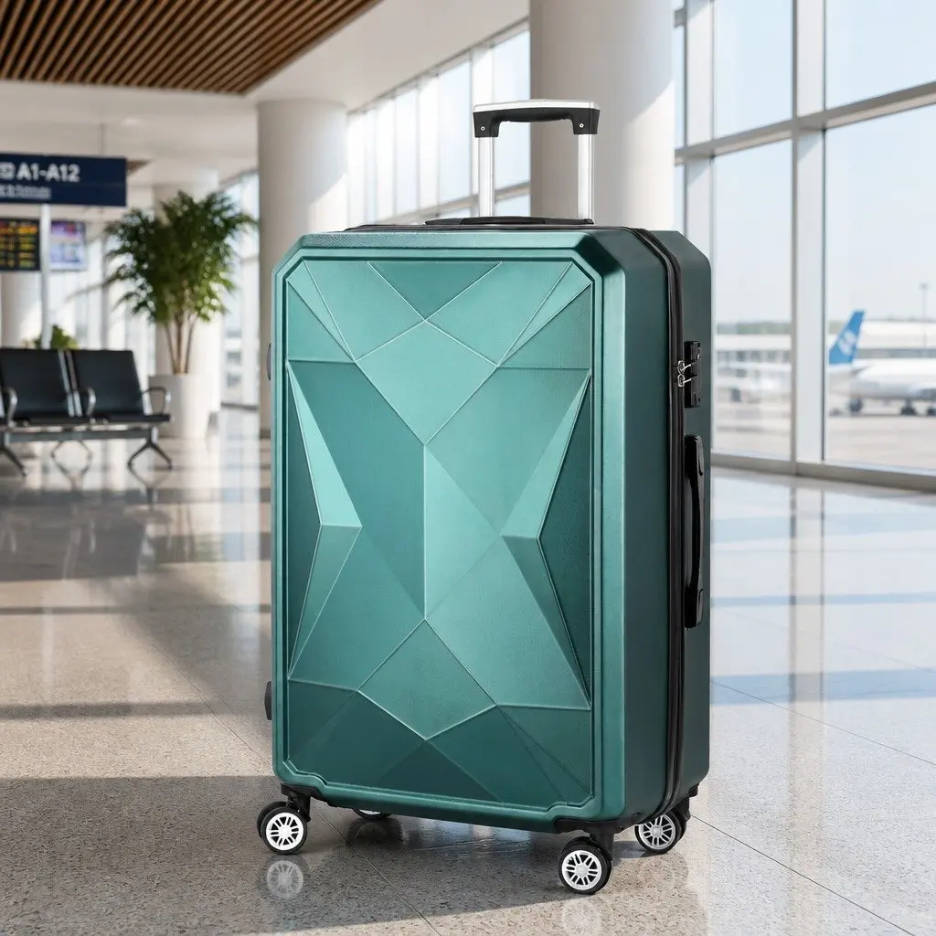 Luggage Suitcase 28-inch Hard Shell Travel Case with TSA Lock Spinner Wheels Green