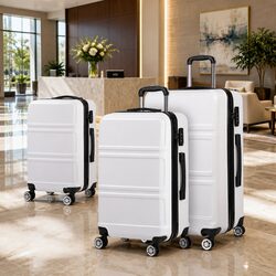 Hard Shell Luggage Set 20" 24" 28" Spinner Suitcase Travel TSA Lock Carry On