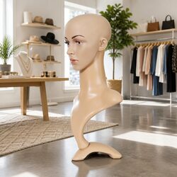 Female Mannequin Head Display Stand Wig Hat Necklace Scarf Shop Retail