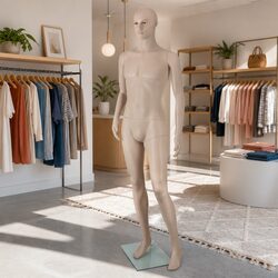 186cm Full Body Male Mannequin Skin Colour Adjustable Arms Head Retail Display