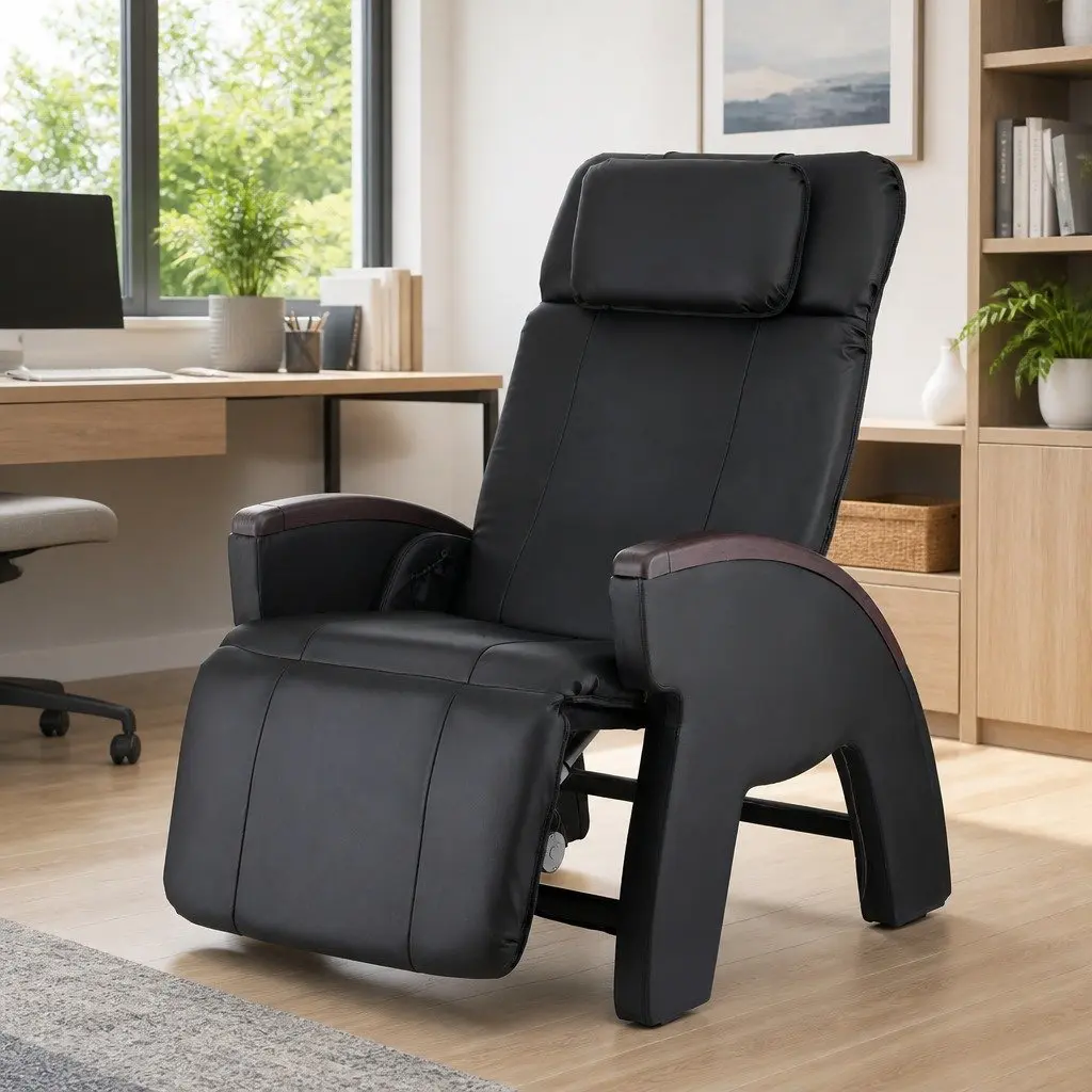 Electric Massage Chair Recliner Zero Gravity Home Massager Black 12 Motors