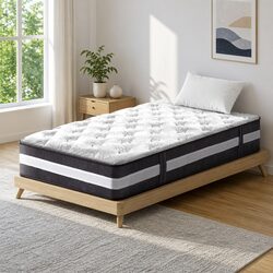 King Single Mattress 30cm Pocket Spring Tight Top Medium Firm Hypoallergenic