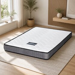 King Single Mattress 13cm Medium Firm Bonnell Spring Tight Top Quilted Bed