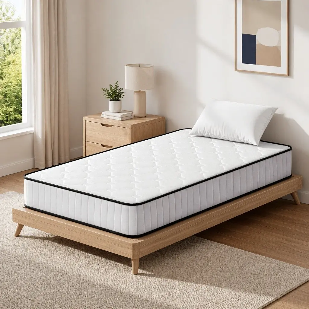 King Single Mattress 21cm Tight Top Pocket Spring Coil Bed Medium Firmness