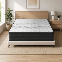Queen Mattress 32cm Extra Firm Support Pocket Spring Hypoallergenic Sleep Bed