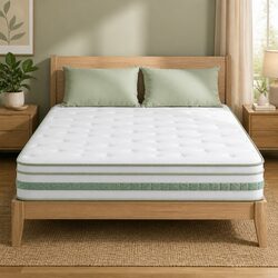 Double Mattress 20cm Foam Pocket Spring Euro Top Medium Firm Support Queen Bed