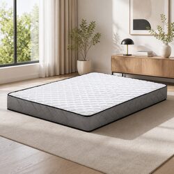 Double Mattress 16cm Bonnell Spring Firm Support Quilted Top Bed Sleep