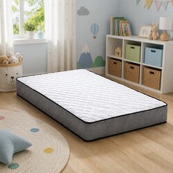 Single Mattress 16cm Bonnell Spring Tight Top Medium Firm Support Breathable