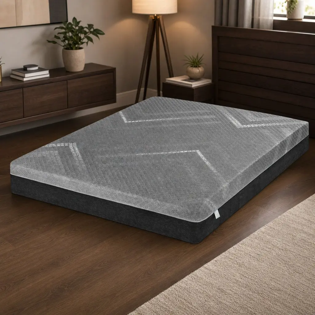 King Size Mattress 26cm Firm Pocket Spring Dual Edge Support Dark Grey