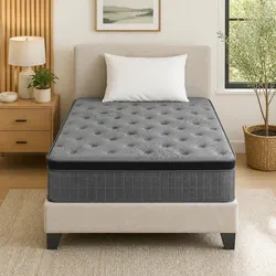 King Single Mattress 26cm Latex Foam Euro Top Medium Firm Pocket Spring Support