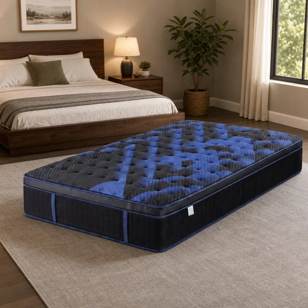 King Single Hybrid Mattress 34cm Cooling Gel Memory Foam Pocket Spring Support