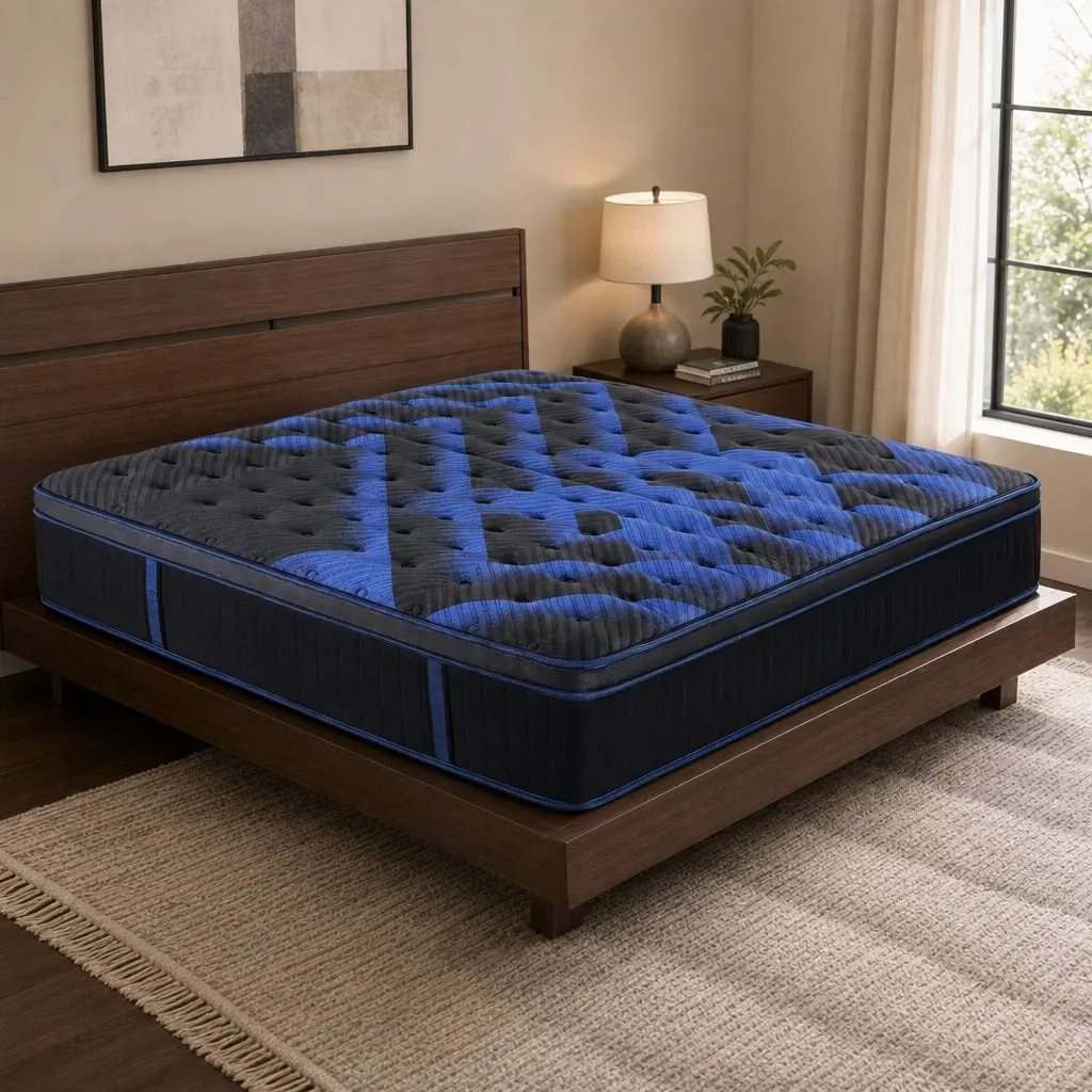 Double Hybrid Mattress 34cm Cooling Gel Memory Foam Pocket Spring Medium Firm