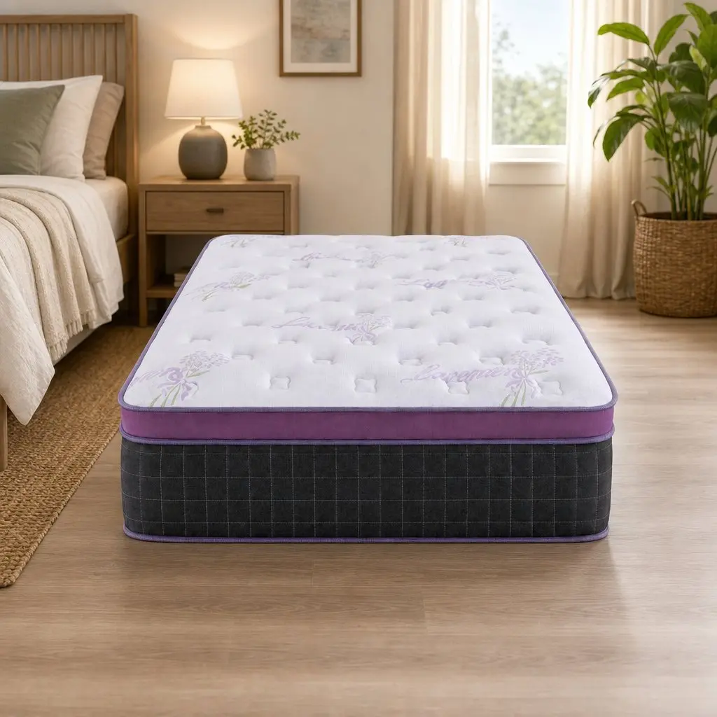 King Single Mattress Firm Euro Top Pocket Spring Edge Support 35cm Thick