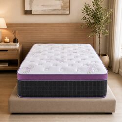 King Single Mattress Firm Euro Top Pocket Spring Edge Support 35cm Thick