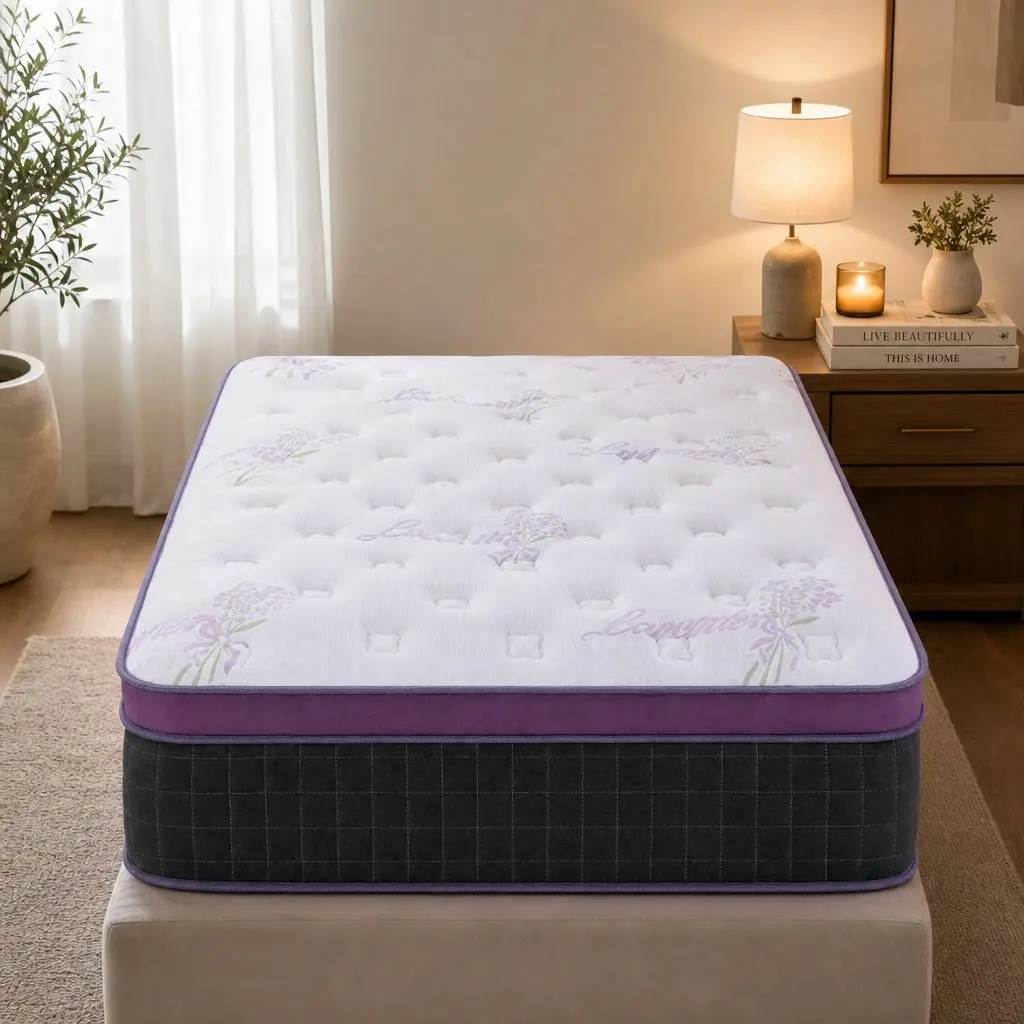 Single Mattress Euro Top Firm Pocket Spring Edge Support 35cm Thick