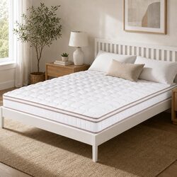Double Mattress 20cm Firm Pocket Spring Bedroom Guest Room Breathable Support