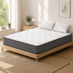 Double Mattress 23cm Extra Firm Support Tight Top Hypoallergenic Dust Mite