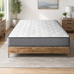 King Size Mattress 23cm Extra Firm Tight Top Coil Spring Hypoallergenic Sleep