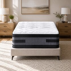 King Single Mattress 36cm Cool Gel Memory Foam Flippable Double-Sided Pocket
