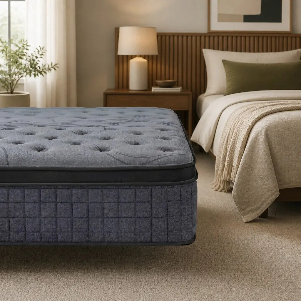 Single Mattress 33cm 8.0 Extra Firm 7-Zone Pocket Spring Grey or Black