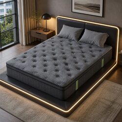 King Mattress 34cm Hybrid Pocket Spring Gel Memory Foam 5-Zone Pressure Relief