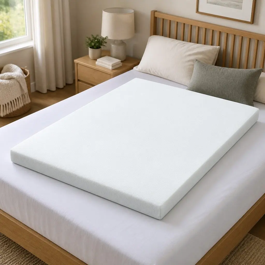 Memory Foam Mattress Topper Gel-Infused Queen 10cm Cool Sleeping Pressure Relief