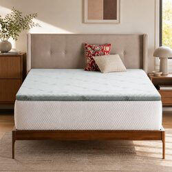 Memory Foam Mattress Topper King Bed Cool Gel Pressure Relief 8cm Removable