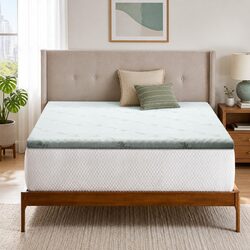 Memory Foam Mattress Topper Queen Gel-Infused Cool Sleep Pressure Relief 8cm