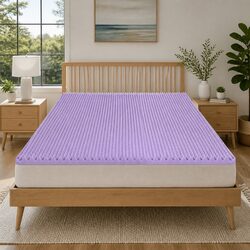 Memory Foam Mattress Topper Queen Lavender Infused Egg Crate Breathable Pad 5cm